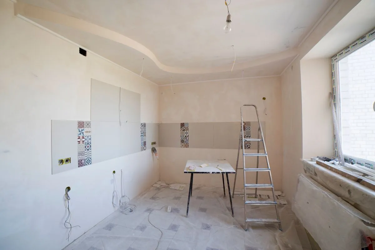 Kitchen remodel in progress